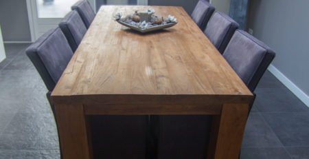 luxe houten tafel